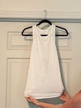 lululemon athletica White open back Tank Top